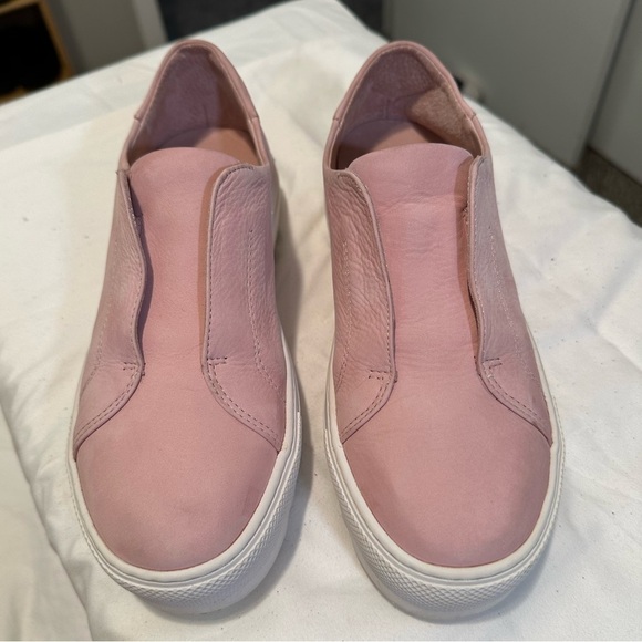 Like new J Slides NYC leather slip on platform sneaker shoes 6.5 pink white NWT - Picture 6 of 16